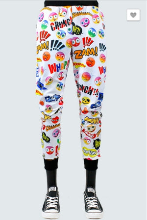 Crazy Emoji Joggers
