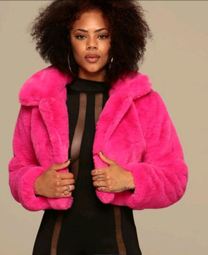 Pink Fur Jacket