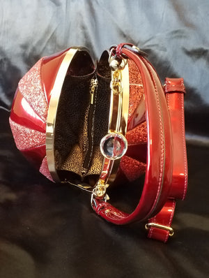 Red Glitter Fashion Ball Bag