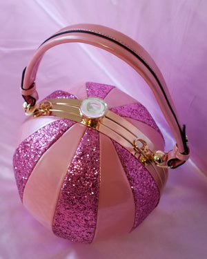 Pink Glitter Fashion Ball Bag