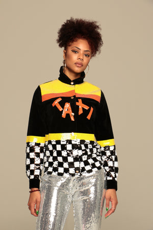 New York Taxi Sequin Jacket